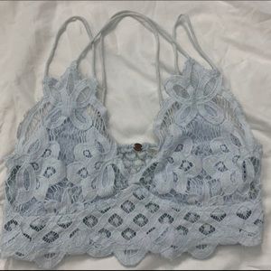 light blue free people lace bralette